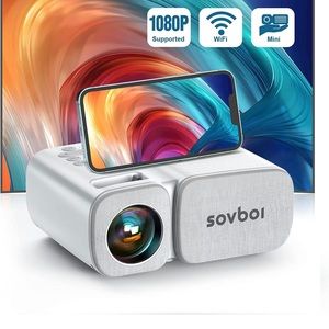 BRAND NEW SEALED IN BOX! Sovboi Projector, WiFi Mini Portable Projector 8000L